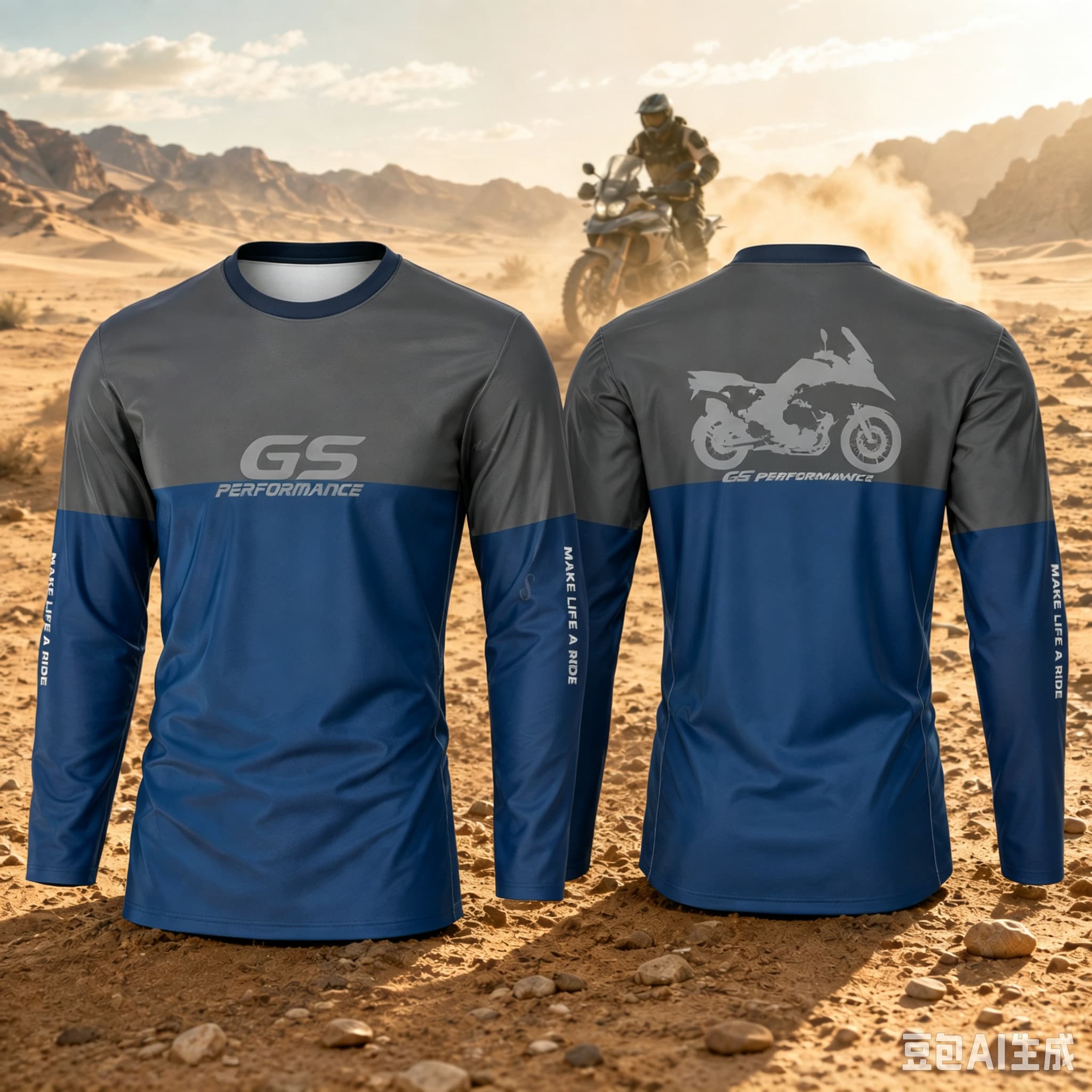 Outdoor Sports Adventure - Motorrad GS Adventure Motorcycle Long Sleeve